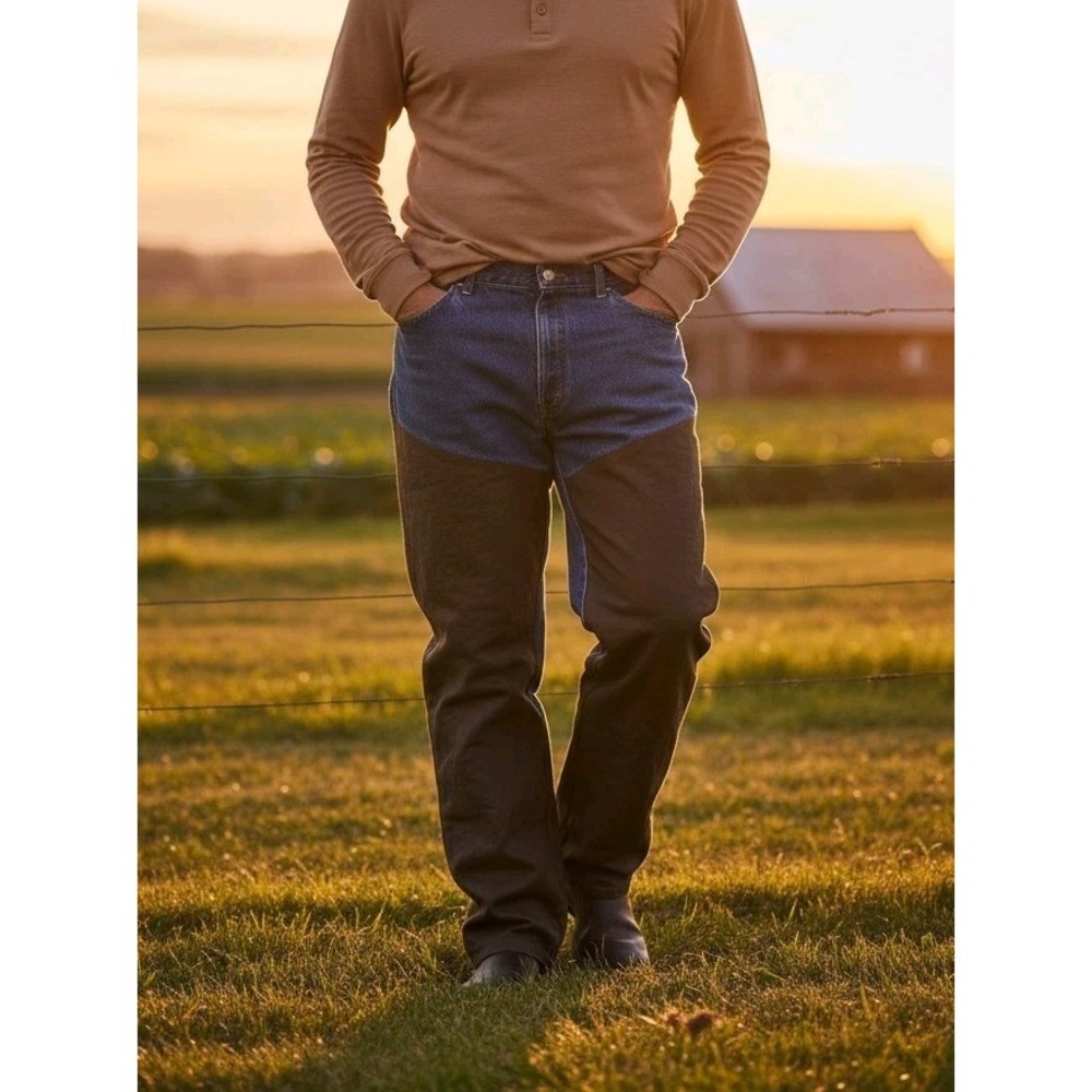 Wrangler ProGear Men Brush Pants Hunting Field Jeans Canvas Reinforced Chaps